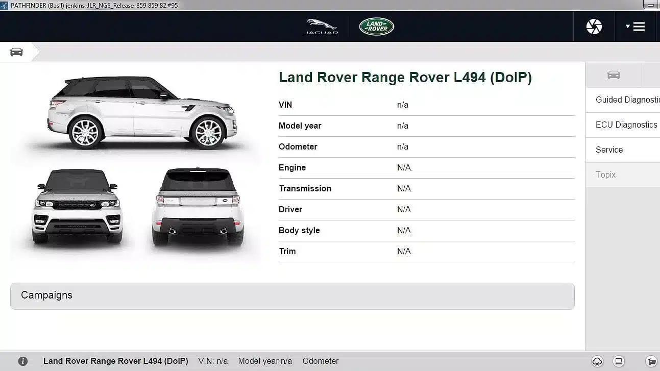 Land Rover TOPIx Parça Kataloğu