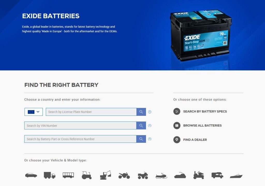 Exide Exide Battery Finder1